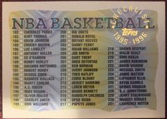 Checklist #291 Basketball Cards 1995 Topps Prices