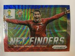 Cristiano Ronaldo [Blue & Red Wave Prizm] Soccer Cards 2014 Panini Prizm World Cup Net Finders Prices