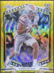 Chris Olave [Silver Wave] #B-CO1 Football Cards 2022 Leaf Metal Draft Prices