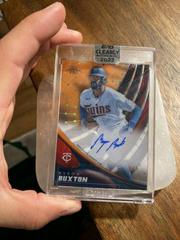 Byron Buxton [Orange] Baseball Cards 2022 Topps Clearly Authentic Tek Autographs Prices
