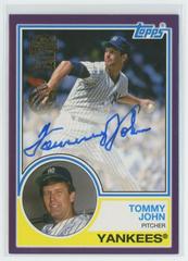 Tommy John [Purple] Baseball Cards 2022 Topps Archives 1983 Fan Favorites Autographs Prices