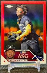 Ronald Acuna Jr. [Red] #ASGC-7 Baseball Cards 2023 Topps Chrome Update All Star Game Prices