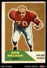 Bob Nelson #83 Football Cards 1960 Fleer Prices