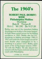Bobby Wine Baseball Cards 1978 TCMA the 1960's Prices