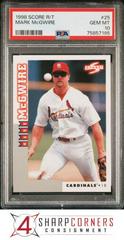 Mark McGwire Baseball Cards 1998 Score Rookie Traded Prices