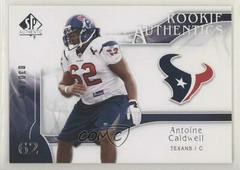 Antoine Caldwell #244 Football Cards 2009 SP Authentic Prices