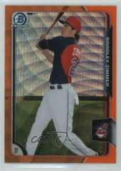 Bradley Zimmer [Orange Wave Refractor] Baseball Cards 2015 Bowman Chrome Prospects Prices