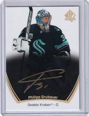 Philipp Grubauer #UDA-PG Hockey Cards 2021 SP Authentic UD Autographs Prices