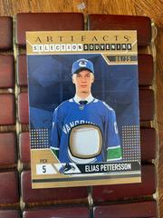 Elias Pettersson [Premium] Hockey Cards 2023 Upper Deck Artifacts Selection Souvenirs Prices