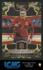 Gerard Deulofeu [Camo] #UP-8 Soccer Cards 2017 Panini Select Unlimited Potential Prices