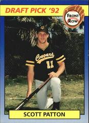 Scott Patton #16 Baseball Cards 1992 Front Row Draft Picks Prices