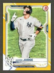 Aaron Judge [Gold] #74 Baseball Cards 2021 Bowman Prices