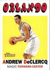 Andrew DeClercq #61 Basketball Cards 2000 Topps Heritage Prices