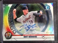 Matt Manning [Autograph] Baseball Cards 2020 Bowman Chrome Scouts' Top 100 Prices
