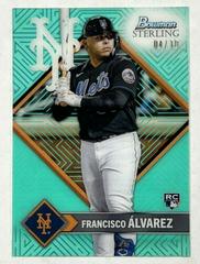 Francisco Alvarez [Aqua] #ST-15 Baseball Cards 2023 Bowman Sterling Tek Prices