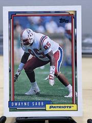 Dwayne Sabb Football Cards 1992 Topps Prices