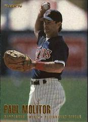 Paul Molitor #U56 Baseball Cards 1996 Fleer Update Prices