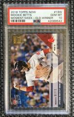 Mookie Betts [Gold Winner] Baseball Cards 2018 Topps Now Moment of the Week Prices