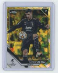 Alvaro Morata [Yellow] #101 Soccer Cards 2021 Topps Chrome Sapphire UEFA Champions League Prices