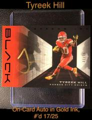 Tyreek Hill [Gold] #SHI-THI Football Cards 2022 Panini Black Shadow Ink Autographs Prices