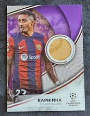 Raphinha [Purple Foilboard] #TS-RP Soccer Cards 2023 Topps UEFA Club Superstar Relic Prices