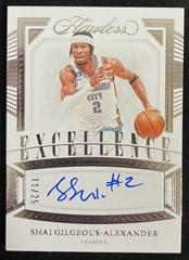Shai Gilgeous-Alexander #8 Basketball Cards 2022 Panini Flawless Excellence Signature Prices