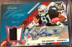 Tim Brown Football Cards 2019 Donruss Canton Kings Autographs Prices
