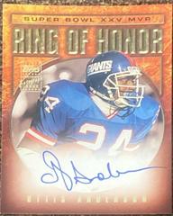 Ottis Anderson Football Cards 2002 Topps Ring of Honor Autographs Prices