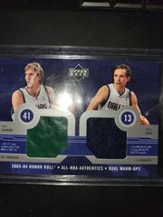 Dirk Nowitzki,Steve Nash Basketball Cards 2003 Upper Deck Honor Roll All-NBA Authentic Combo Jersey Prices