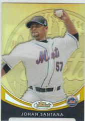 Johan Santana [Gold Refractor] Baseball Cards 2010 Finest Prices