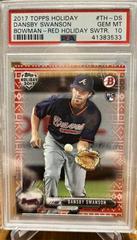 Dansby Swanson [Red Holiday Sweater] Baseball Cards 2017 Topps Holiday Bowman Prices