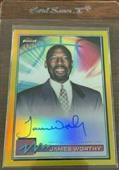 James Worthy [Gold Refractor] Basketball Cards 2021 Topps Finest Autographs Prices