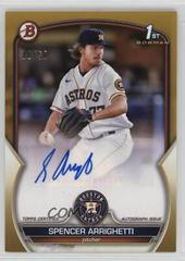 Spencer Arrighetti [Gold] #PPA-SA Baseball Cards 2023 Bowman Paper Prospect Autographs Prices