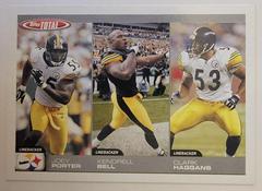 Joey Porter, Kendrell Bell, Clark Haggans #299 Football Cards 2004 Topps Total Prices