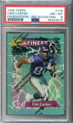 Cris Carter [Refractor w/ Coating] #176 Football Cards 1995 Topps Finest Boosters Prices