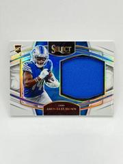 Amon Ra St. Brown [White] #JS-AST Football Cards 2021 Panini Select Jumbo Rookie Swatch Prices