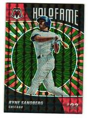 Ryne Sandberg [Green Fluorescent] Baseball Cards 2022 Panini Mosaic Holofame Prices