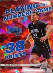 Franz Wagner [Red Ice] Basketball Cards 2021 Panini Contenders Optic Playing the Numbers Game Prices