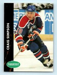 Craig Simpson Hockey Cards 1991 Parkhurst Prices