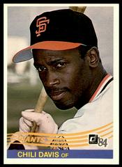 Chili Davis #114 Baseball Cards 1984 Donruss Prices