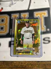 Victor Acosta [Yellow] Baseball Cards 2021 Bowman Chrome Sapphire Prospects Prices