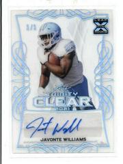 Javonte Williams [Silver] #CA-JW2 Football Cards 2021 Leaf Trinity Clear Autograph Prices