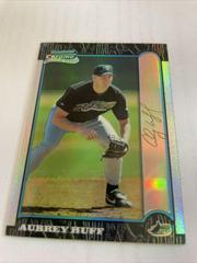 Aubrey Huff [Refractor] #426 Baseball Cards 1999 Bowman Chrome Gold Prices