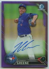 Conner Greene [Purple Refractor] #BCAP-CG Baseball Cards 2016 Bowman Chrome Prospect Autograph Prices