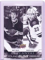 Matt Boldy, Marco Rossi [Black & White] #C120 Hockey Cards 2022 Upper Deck UD Canvas Prices