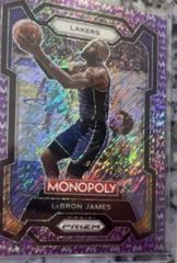 LeBron James [Purple Millionaire Shimmer] Basketball Cards 2023 Panini Prizm Monopoly Prices