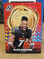 Bijan Robinson [Red] #27 Football Cards 2023 Panini Zenith Zeal of Approval Prices