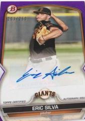 Eric Silva [Purple] Baseball Cards 2023 Bowman Paper Prospect Autographs Prices