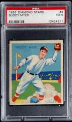 Buddy Myer #4 Baseball Cards 1936 Diamond Stars Prices