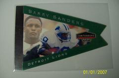 Barry Sanders [Green] #35 Football Cards 1998 Playoff Contenders Pennants Prices